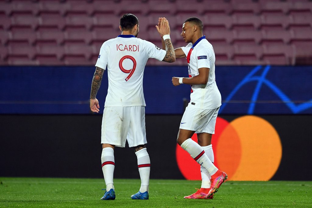 Icardi e Mbappe del Paris Saint-Germain