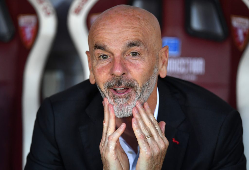 Pioli durante Torino-Milan