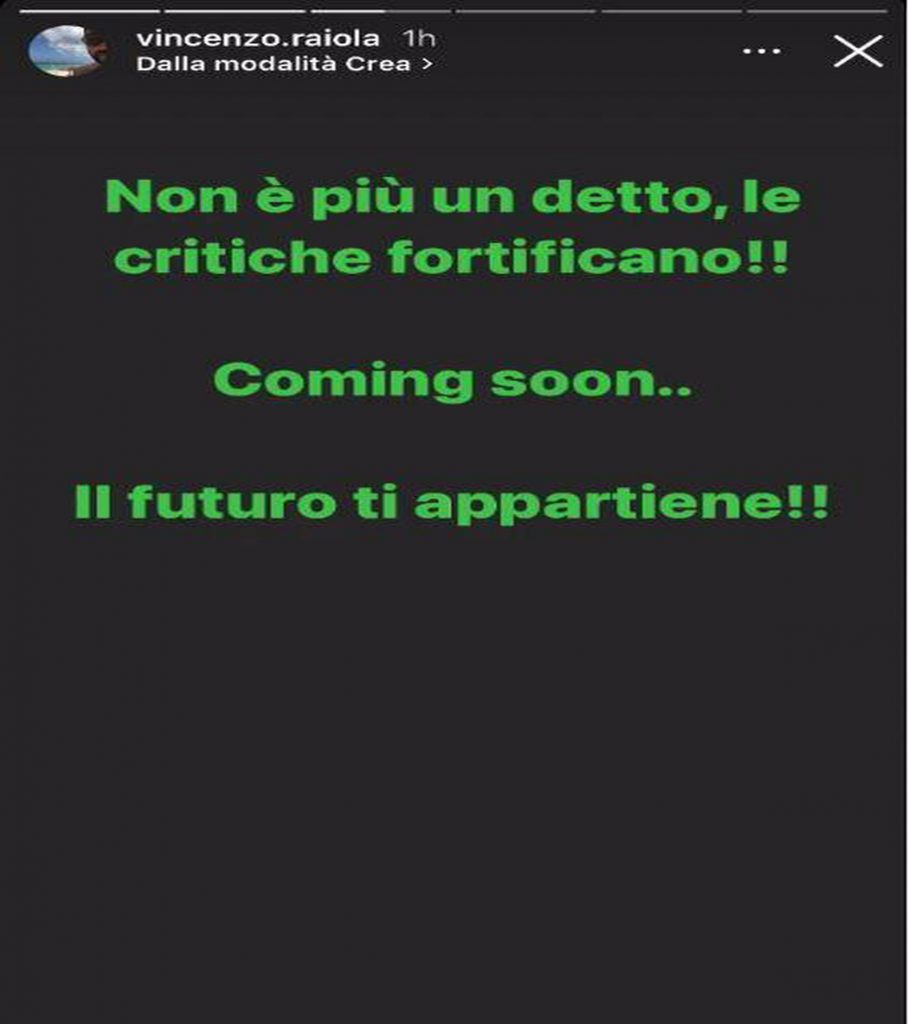 Il primo post di Vincenzo Raiola