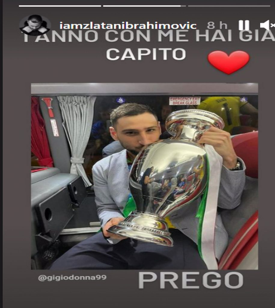 La storia di Zlatan Ibrahimovic su Donnarumma