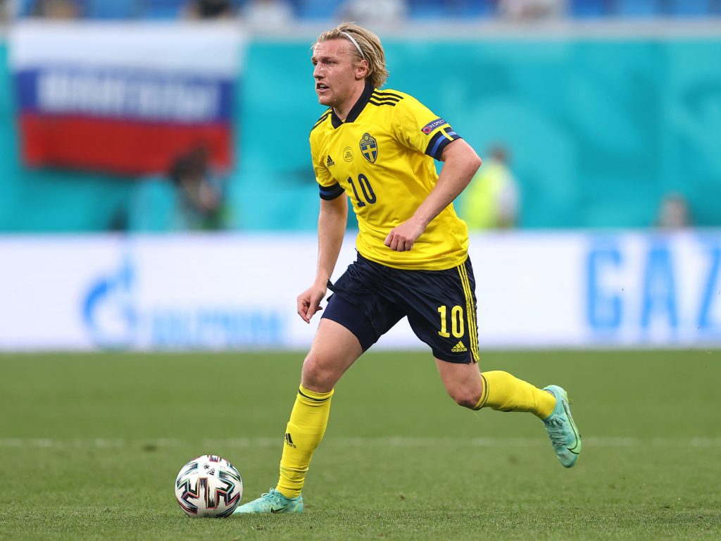 Forsberg con la maglia della Svezia