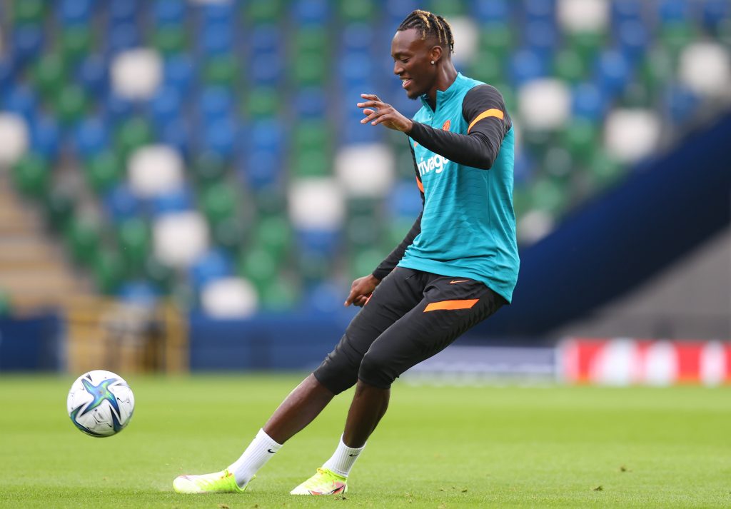 Tammy Abraham con la maglia del Chelsea.