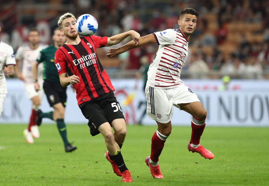 Alexis Saelemaekers in Milan-Cagliari