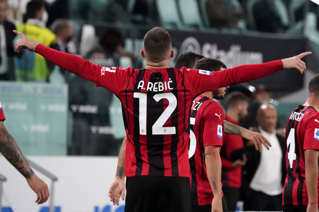 Ante Rebic dopo il gol alla Juventus