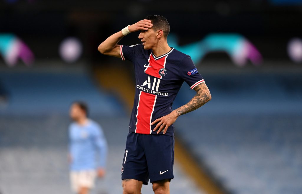 Angel Di Maria con la maglia del PSG.