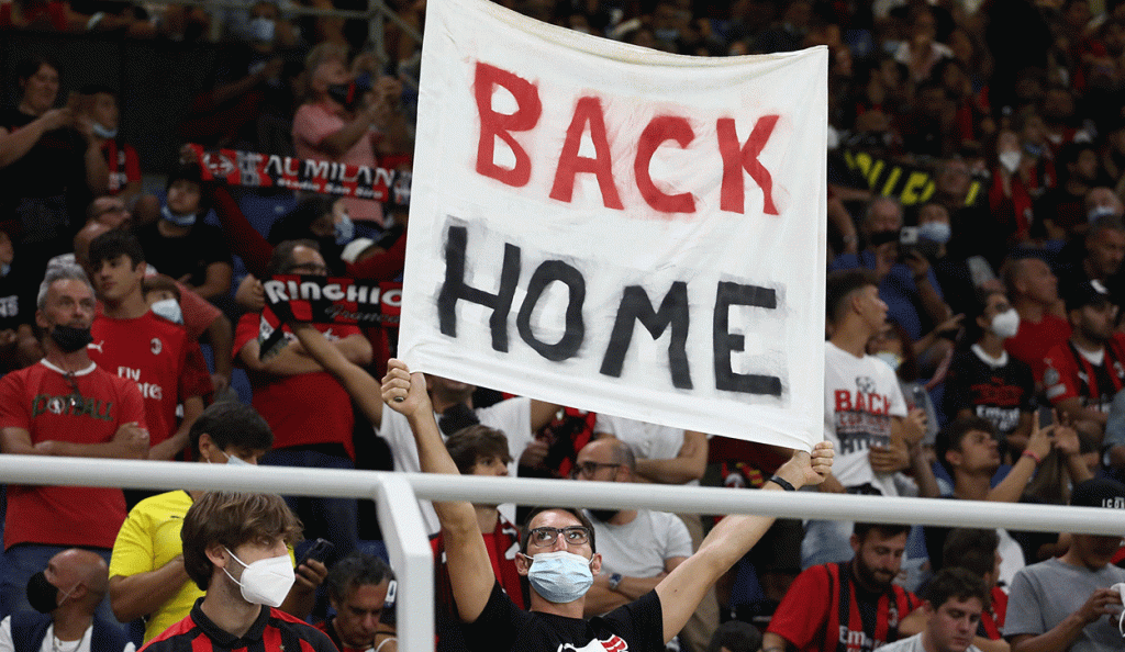 Curva sud rossonera