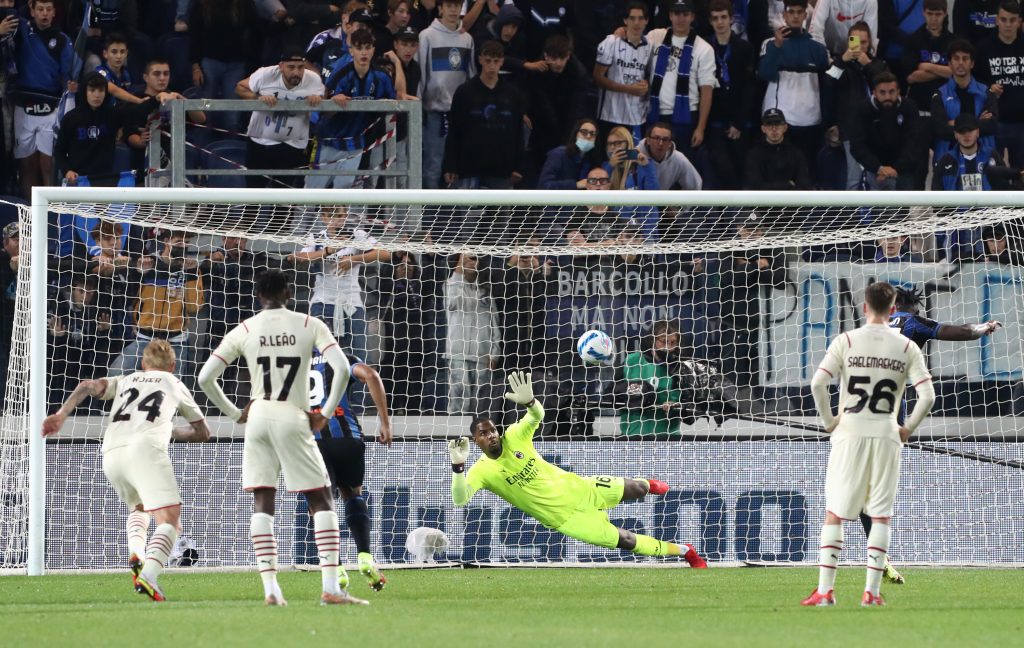 Il primo gol dell'Atalanta siglato su calcio di rigore.