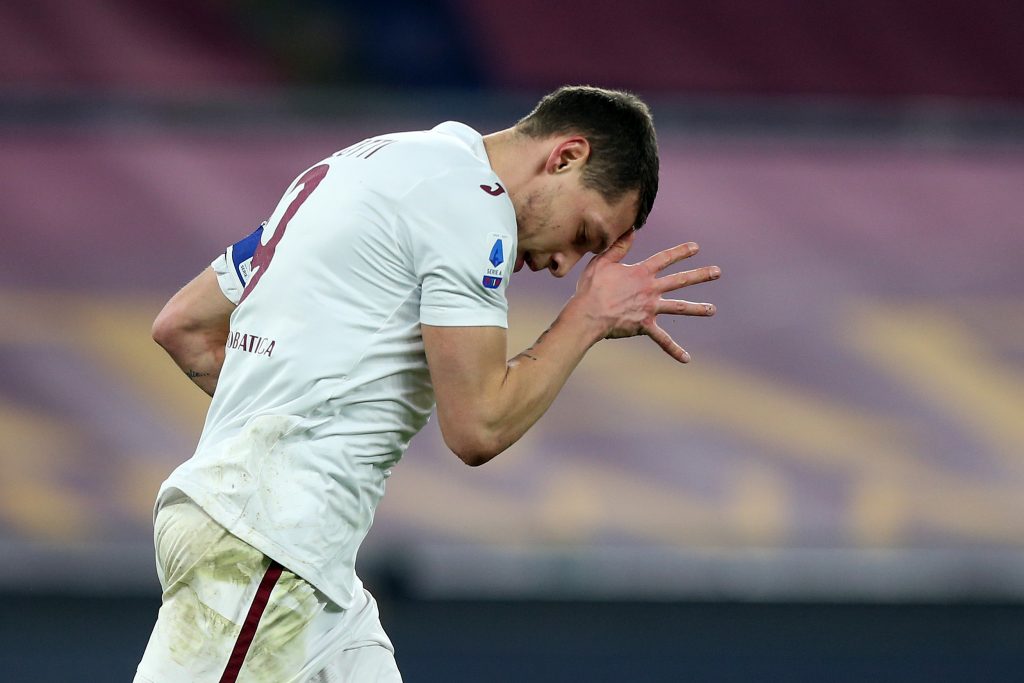 Andrea Belotti con la maglia del Torino.