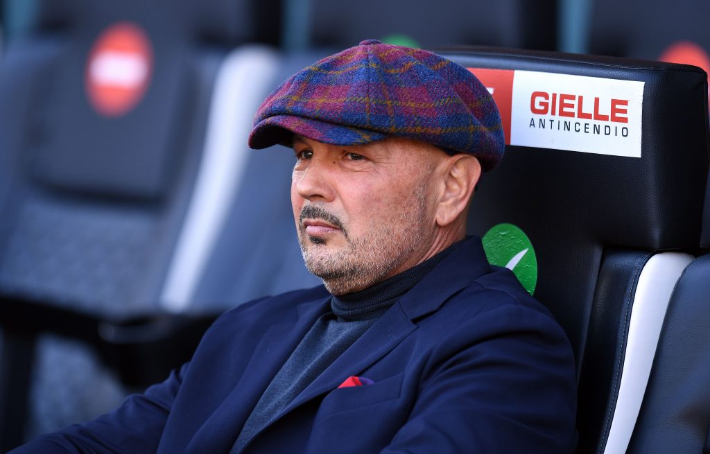 Sinisa Mihajlovic, tecnico del Bologna ed ex allenatore del Milan.