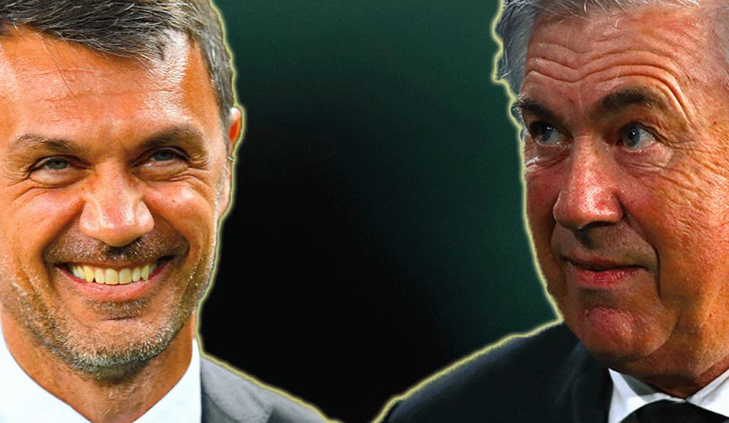 Paolo Maldini e Carlo Ancelotti