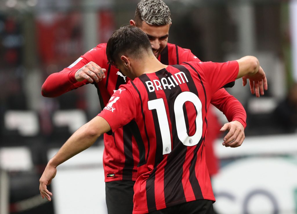 Brahim Diaz e Theo Hernandez