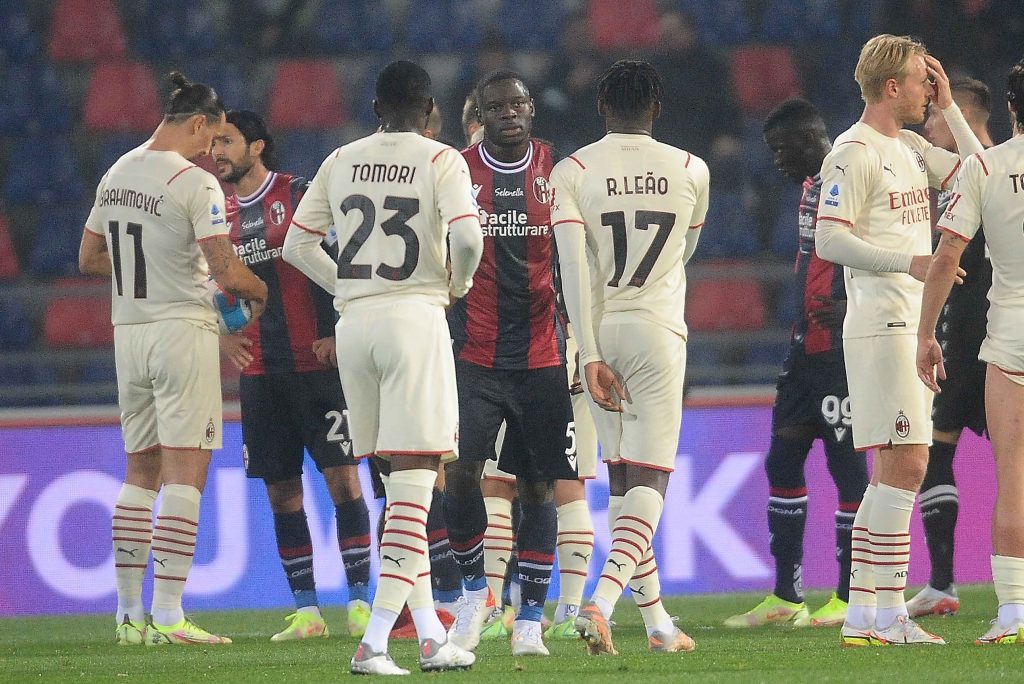 Milan-Bologna, frame del match.