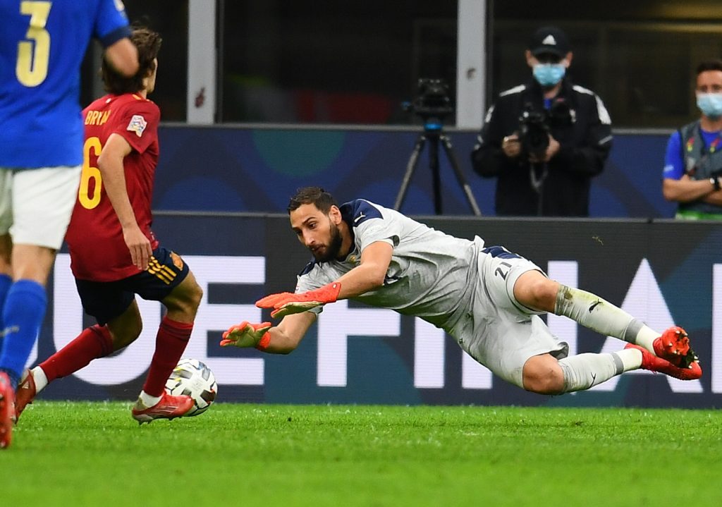 Donnarumma nella partita di ieri
