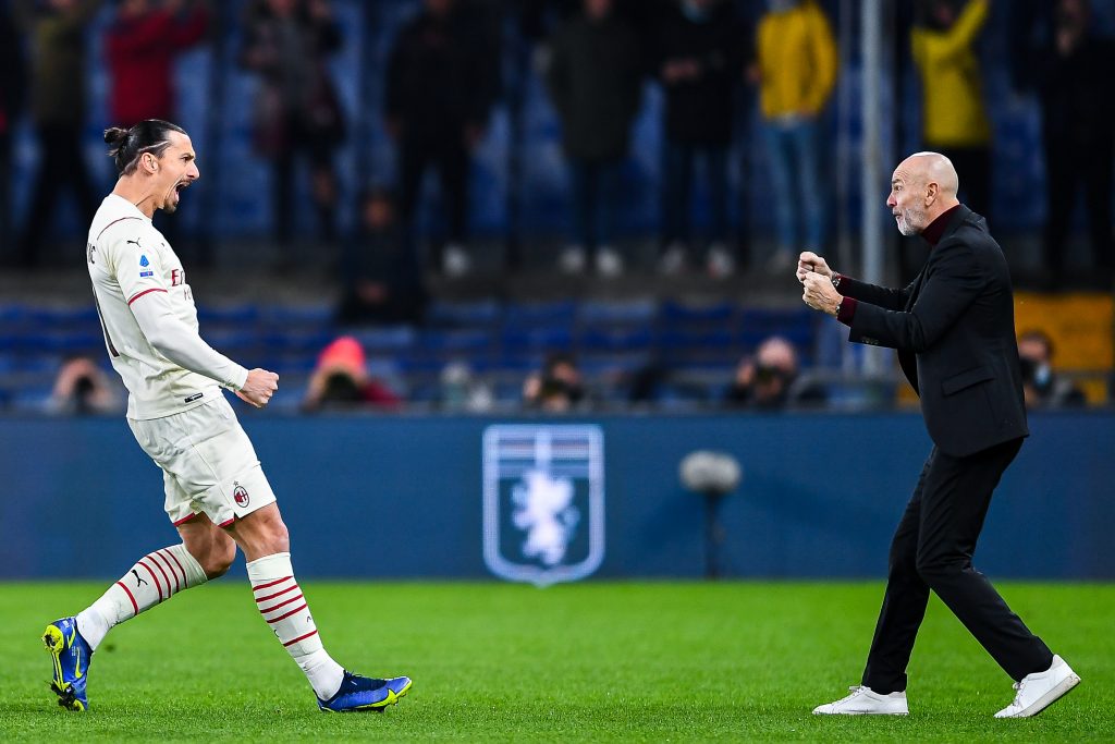 Zlatan Ibrahimovic e Stefano Pioli