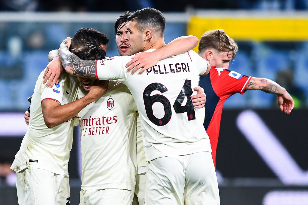 Pellegri esulta con i compagni.