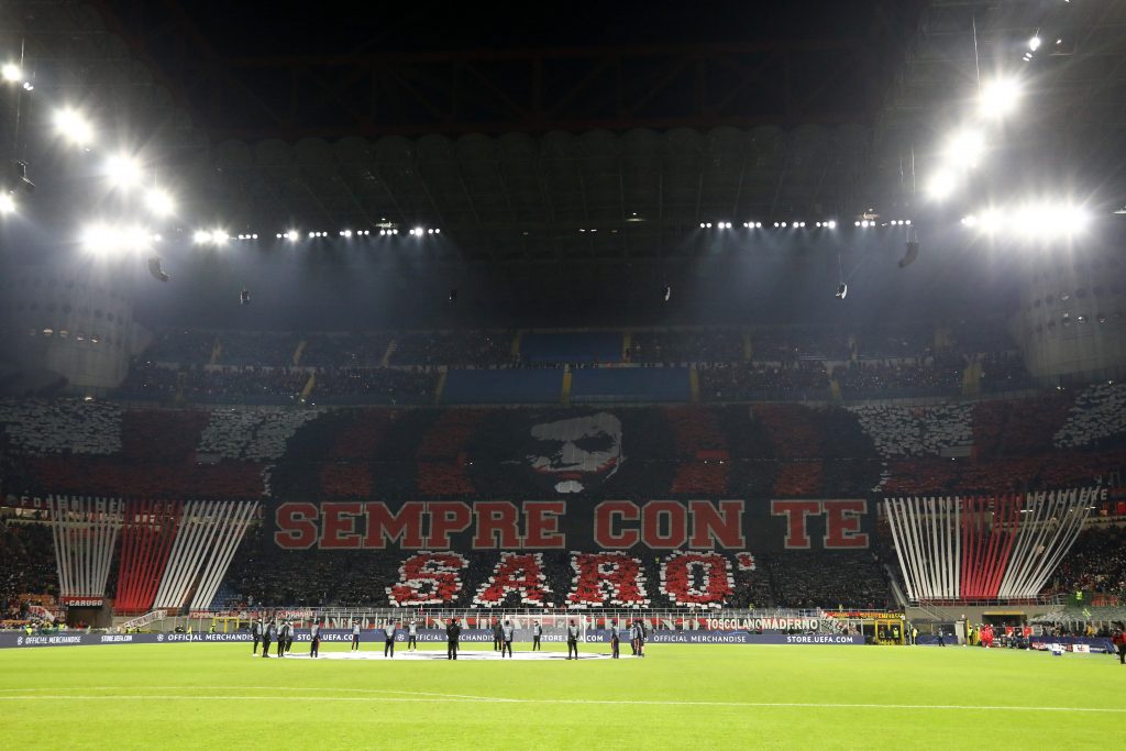 Curva sud rossonera