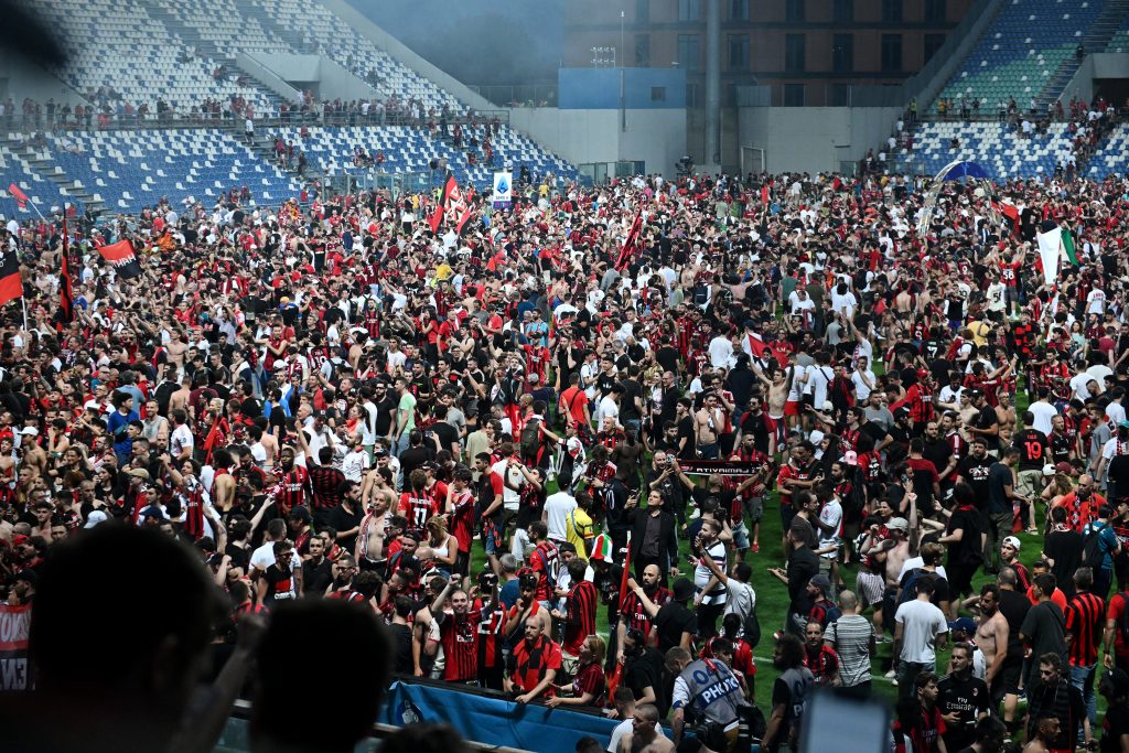 Festeggiamenti scudetto milan stadio