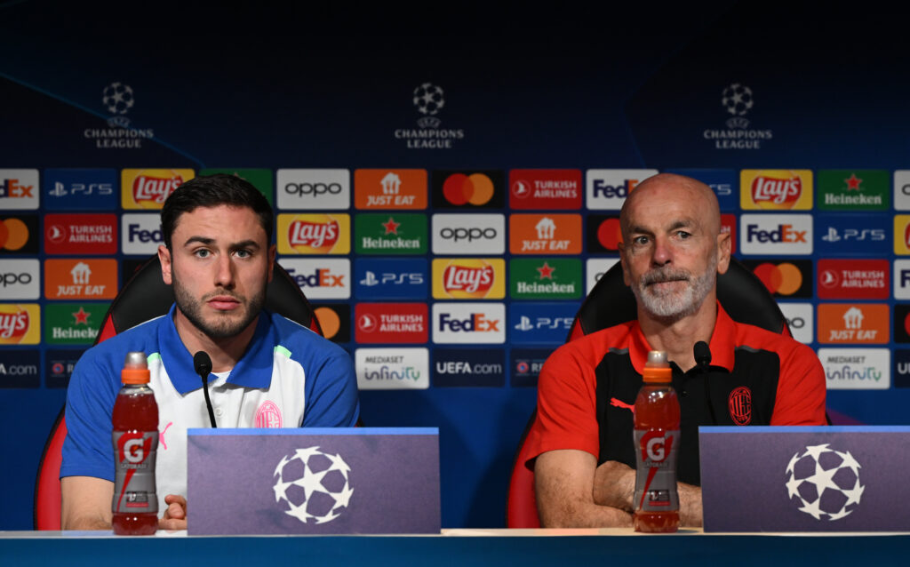 AC Milan Training Session And Press Conference - UEFA Champions League 2023/24