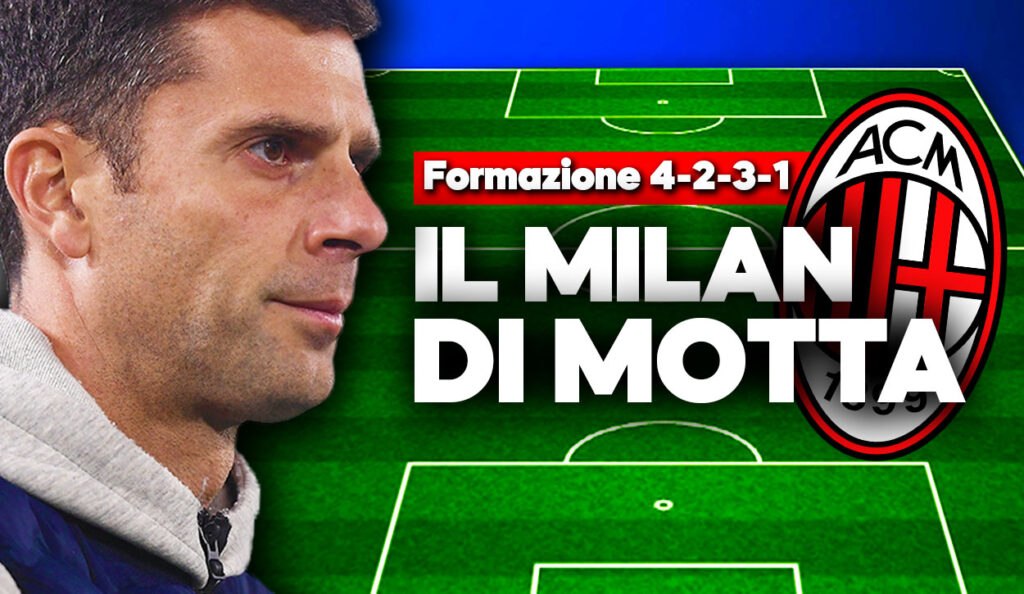 La nuova formazione del Milan con Thiago Motta in panchina.