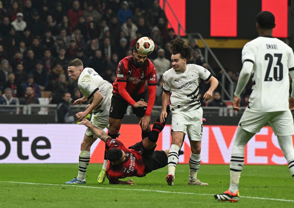 AC Milan v Stade Rennais FC: Playoff First Leg - UEFA Europa League 2023/24