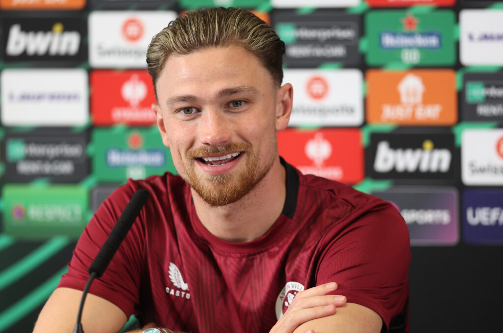 Aston Villa Training Session &amp; Press Conference - UEFA Europa Conference League 2023/24