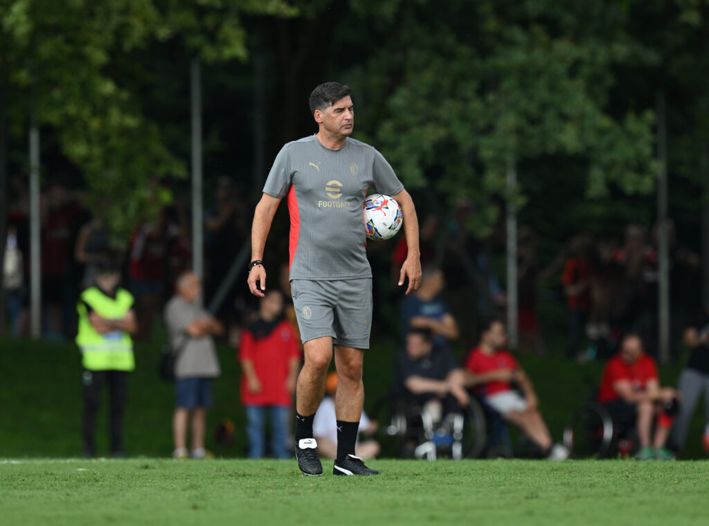 AC Milan Training Session &amp; Press Conference