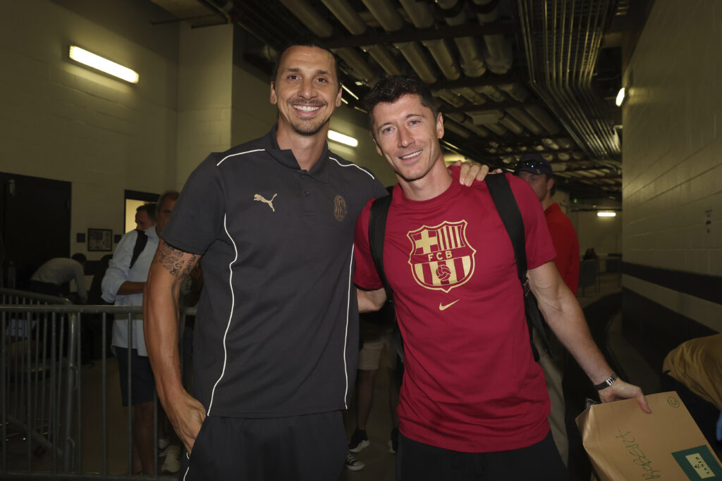 Zlatan Ibrahimovic and Robert Lewandowski