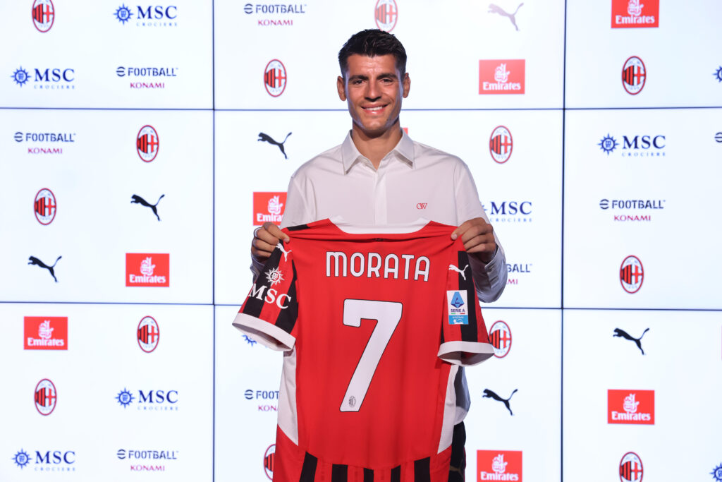 AC Milan Unveil New Signing Alvaro Morata
