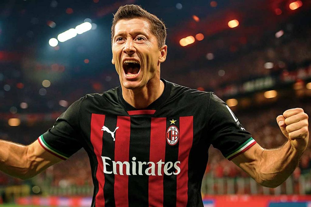 Lewandowski sogno di calciomercato del Milan.