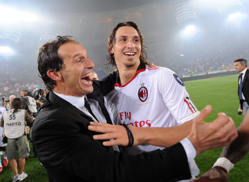 Massimiliano Allegri and Zlatan Ibrahimovic
