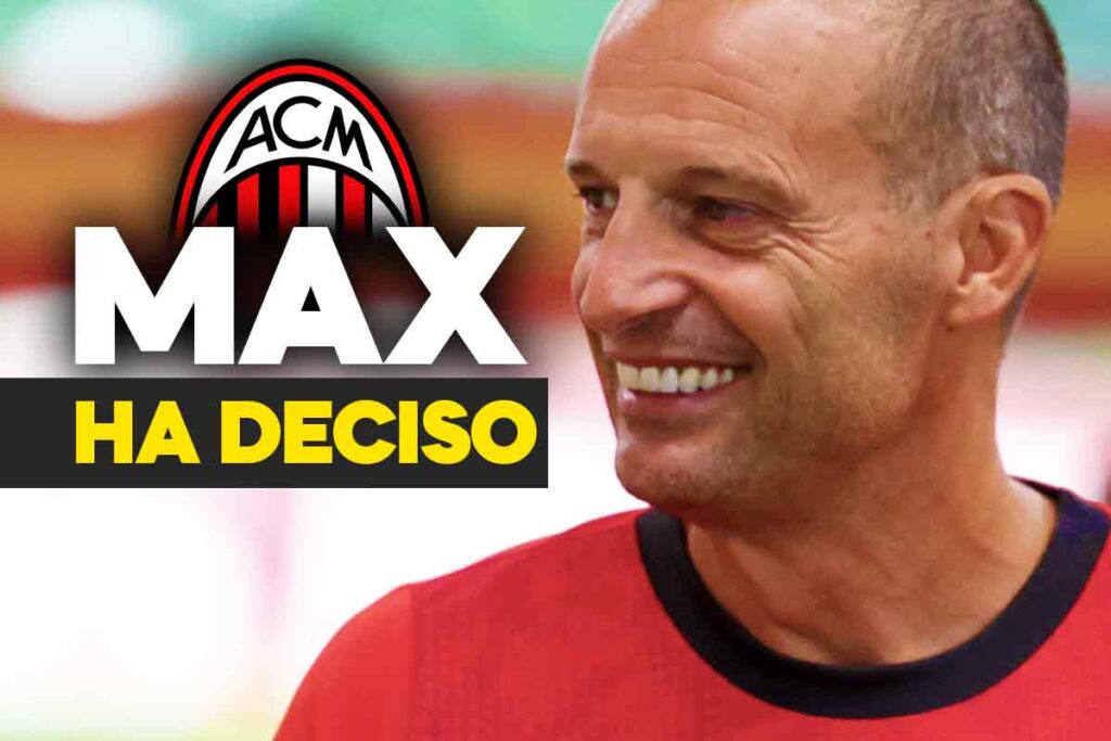 Allegri, la decisione sul calciomercato del Milan.